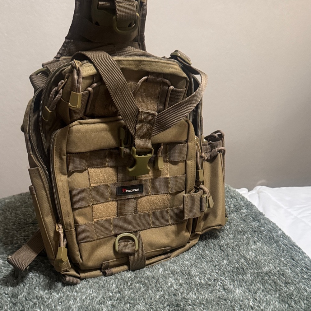 Tactical Brown Men Bag